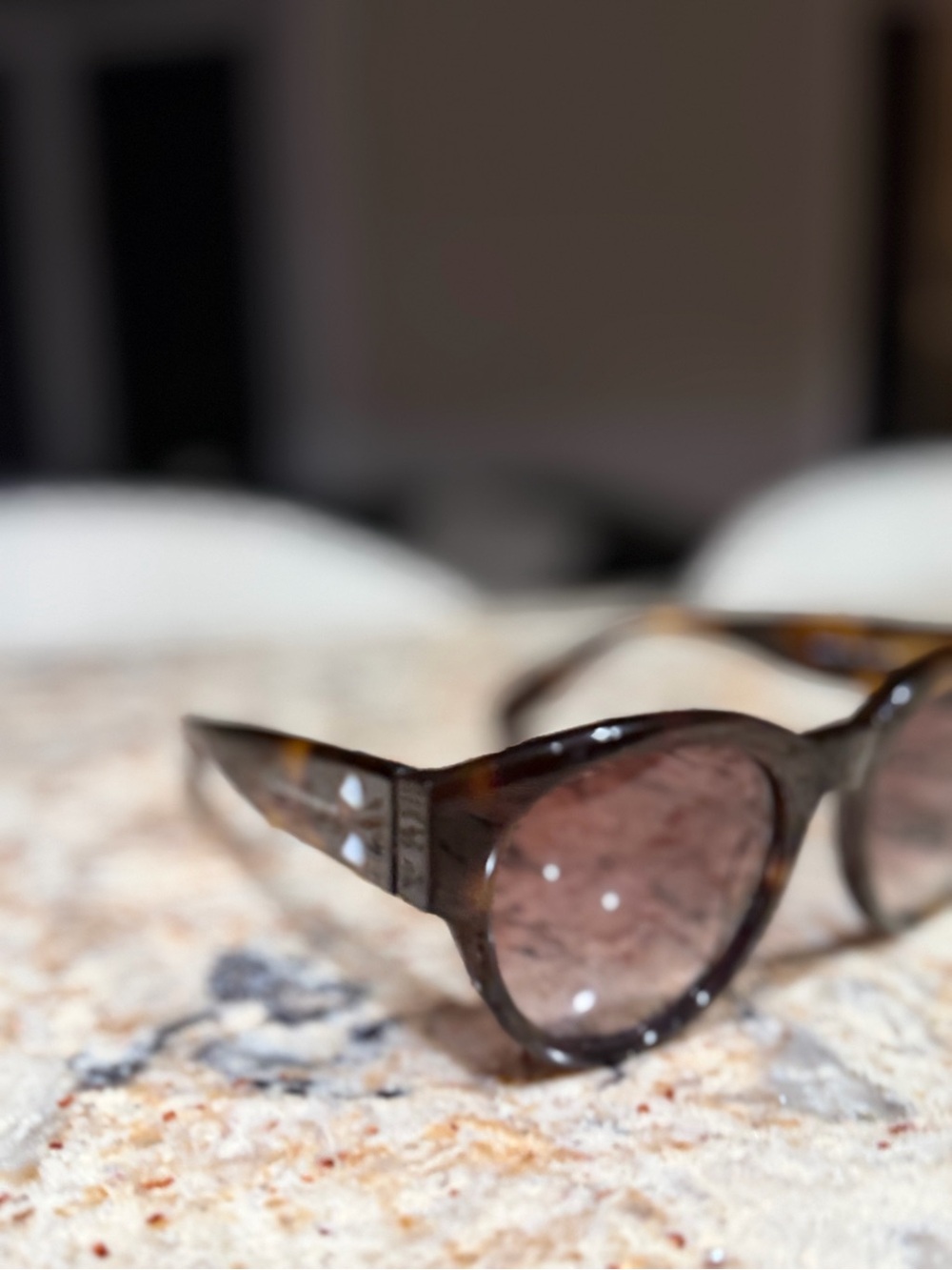 Alexander McQueen Tortoiseshell Sunglasses with Brown Lenses